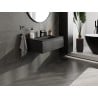 Mexen Orio armoire de salle de bains 80 cm avec lavabo Vela, 1 tiroir, noir mat - 91A10-08023-1-BF71-W23M71