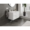 Mexen Orio armoire de salle de bain 80 cm avec lavabo Vela, 2 tiroirs, blanc brillant - 91A10-08047-2-BFF00-W23M00