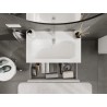Mexen Orio armoire de salle de bain 80 cm avec lavabo Vela, 2 tiroirs, blanc brillant - 91A10-08047-2-BFF00-W23M00