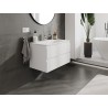 Mexen Orio armoire de salle de bain 80 cm avec lavabo Vela, 2 tiroirs, blanc mat - 91A10-08047-2-BFF01-W23M01