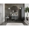 Mexen Orio meuble de salle de bain 80 cm avec lavabo Vela, 2 tiroirs, graphite mat/blanc mat - 91A10-08047-2-BFF66-W23M01