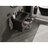 Mexen Orio armoire de salle de bain 80 cm avec lavabo Vela, 2 tiroirs, noir mat - 91A10-08047-2-BFF71-W23M71