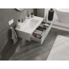 Mexen Orio armoire de salle de bain 90 cm avec lavabo Otis, 1 tiroir, gris mat/blanc mat - 91A10-09023-1-BF62-W18M01