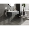 Mexen Orio armoire de salle de bain 90 cm avec lavabo Otis, 1 tiroir, graphite mat/blanc mat - 91A10-09023-1-BF66-W18M01