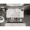 Mexen Orio armoire de salle de bain 90 cm avec lavabo Otis, 1 tiroir, graphite mat/blanc mat - 91A10-09023-1-BF66-W18M01