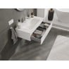 Mexen Orio armoire de salle de bains 90 cm avec lavabo Vela, 1 tiroir, blanc mat - 91A10-09023-1-BF01-W23M01