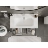 Mexen Orio armoire de salle de bains 90 cm avec lavabo Vela, 1 tiroir, blanc mat - 91A10-09023-1-BF01-W23M01
