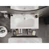 Mexen Orio armoire de salle de bains 90 cm avec lavabo Vela, 1 tiroir, graphite mat/blanc mat - 91A10-09023-1-BF66-W23M01