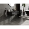 Mexen Orio Armoire de salle de bain 90 cm avec lavabo Vela, 1 tiroir, noir brillant/noir mat - 91A10-09023-1-BF70-W23M71