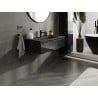Mexen Orio meuble de salle de bain 90 cm avec lavabo Vela, 1 tiroir, noir brillant/noir mat - 91A10-09023-1-BF70-W23M71