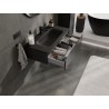 Mexen Orio meuble de salle de bain 90 cm avec lavabo Vela, 1 tiroir, noir mat - 91A10-09023-1-BF71-W23M71