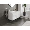 Mexen Orio armoire de salle de bain 90 cm avec lavabo Otis, 2 tiroirs, blanc brillant - 91A10-09047-2-BFF00-W18M00