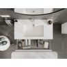 Mexen Orio meuble de salle de bains 90 cm avec lavabo Otis, 2 tiroirs, blanc mat - 91A10-09047-2-BFF01-W18M01