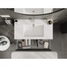 Mexen Orio Armoire de salle de bains 90 cm avec lavabo Otis, 2 tiroirs, graphite mat/blanc mat - 91A10-09047-2-BFF66-W18M01