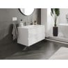 Mexen Orio meuble de salle de bains 90 cm avec lavabo Vela, 2 tiroirs, blanc brillant - 91A10-09047-2-BFF00-W23M00