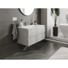 Mexen Orio armoire de salle de bain 90 cm avec lavabo Vela, 2 tiroirs, gris mat/blanc mat - 91A10-09047-2-BFF62-W23M01
