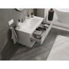Mexen Orio armoire de salle de bain 90 cm avec lavabo Vela, 2 tiroirs, gris mat/blanc mat - 91A10-09047-2-BFF62-W23M01