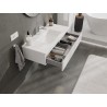 Mexen Orio meuble de salle de bain 100 cm avec lavabo Otis, 1 tiroir, blanc brillant - 91A10-10023-1-BF00-W18M00