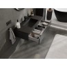 Mexen Orio meuble de salle de bains 100 cm avec lavabo Otis, 1 tiroir, noir mat - 91A10-10023-1-BF71-W18M71