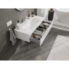 Mexen Orio meuble de salle de bains 100 cm avec lavabo Vela, 1 tiroir, blanc brillant - 91A10-10023-1-BF00-W23M00