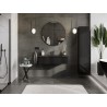 Mexen Orio armoire de salle de bain 100 cm avec lavabo Vela, 1 tiroir, noir brillant/noir mat - 91A10-10023-1-BF70-W23M71