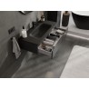 Mexen Orio meuble de salle de bains 100 cm avec lavabo Vela, 1 tiroir, noir mat - 91A10-10023-1-BF71-W23M71