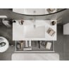 Mexen Orio armoire de salle de bain 100 cm avec lavabo Otis, 2 tiroirs, blanc brillant - 91A10-10047-2-BFF00-W18M00