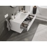 Mexen Orio meuble de salle de bain 100 cm avec lavabo Otis, 2 tiroirs, blanc mat - 91A10-10047-2-BFF01-W18M01