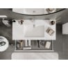 Mexen Orio meuble de salle de bain 100 cm avec lavabo Otis, 2 tiroirs, blanc mat - 91A10-10047-2-BFF01-W18M01