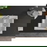 Mexen Carlos évier en granit à 1,5 cuve 582 x 475 mm, Blanc, siphon Chrome - 6518581500-20
