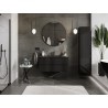 Mexen Orio meuble de salle de bains 100 cm avec lavabo Otis, 2 tiroirs, noir brillant/noir mat - 91A10-10047-2-BFF70-W18M71