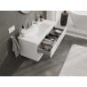 Mexen Orio meuble de salle de bain 100 cm avec lavabo Vela, 2 tiroirs, blanc brillant - 91A10-10047-2-BFF00-W23M00