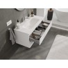 Mexen Orio armoire de salle de bain 100 cm avec lavabo Vela, 2 tiroirs, blanc mat - 91A10-10047-2-BFF01-W23M01
