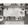 Mexen Orio meuble de salle de bains 120 cm avec lavabo Otis, 1 tiroir, blanc brillant - 91A10-12023-1-BF00-W18M00