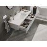 Mexen Orio meuble de salle de bain 120 cm avec lavabo Otis, 1 tiroir, gris mat/blanc mat - 91A10-12023-1-BF62-W18M01