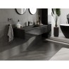 Mexen Orio meuble de salle de bain 120 cm avec lavabo Otis, 1 tiroir, noir brillant/noir mat - 91A10-12023-1-BF70-W18M71