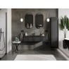 Mexen Orio meuble de salle de bain 120 cm avec lavabo Otis, 1 tiroir, noir mat - 91A10-12023-1-BF71-W18M71