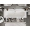 Mexen Orio meuble de salle de bain 120 cm avec lavabo Vela, 1 tiroir, blanc mat - 91A10-12023-1-BF01-W23M01