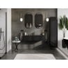 Mexen Orio meuble de salle de bains 120 cm avec lavabo Vela, 1 tiroir, noir brillant/noir mat - 91A10-12023-1-BF70-W23M71