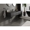 Mexen Orio armoire de salle de bain 120 cm avec lavabo Vela, 1 tiroir, noir mat - 91A10-12023-1-BF71-W23M71
