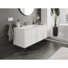 Mexen Orio meuble de salle de bain 120 cm avec lavabo Otis, 2 tiroirs, blanc mat - 91A10-12047-2-BFF01-W18M01