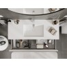 Mexen Orio meuble de salle de bain 120 cm avec lavabo Otis, 2 tiroirs, blanc mat - 91A10-12047-2-BFF01-W18M01