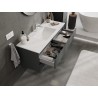 Mexen Orio meuble de salle de bain 120 cm avec lavabo Otis, 2 tiroirs, graphite mat/blanc mat - 91A10-12047-2-BFF66-W18M01