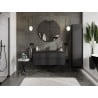 Mexen Orio armoire de salle de bains 120 cm avec lavabo Otis, 2 tiroirs, noir mat - 91A10-12047-2-BFF71-W18M71