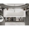 Mexen Orio armoire de salle de bain 120 cm avec lavabo Vela, 2 tiroirs, gris mat/blanc mat - 91A10-12047-2-BFF62-W23M01