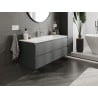 Mexen Orio meuble de salle de bain 120 cm avec lavabo Vela, 2 tiroirs, graphite mat/blanc mat - 91A10-12047-2-BFF66-W23M01
