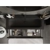 Mexen Orio armoire de salle de bain 120 cm avec lavabo Vela, 2 tiroirs, noir brillant/noir mat - 91A10-12047-2-BFF70-W23M71