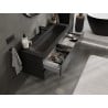 Mexen Orio meuble de salle de bain 120 cm avec lavabo Vela, 2 tiroirs, noir mat - 91A10-12047-2-BFF71-W23M71