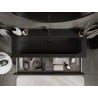 Mexen Orio meuble de salle de bain 120 cm avec lavabo Vela, 2 tiroirs, noir mat - 91A10-12047-2-BFF71-W23M71
