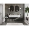 Mexen Orio meuble de salle de bain 140 cm avec lavabo Otis, 1 tiroir, blanc brillant - 91A10-14023-1-BF00-W18M00